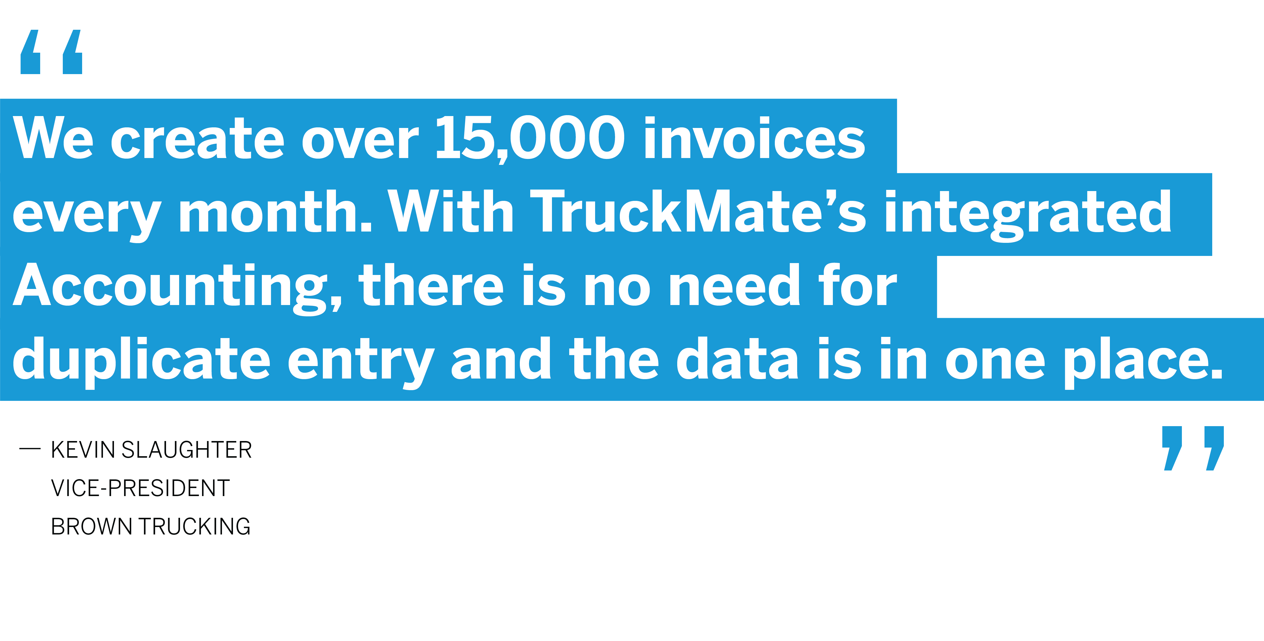 Brown Trucking Quote for TruckMate