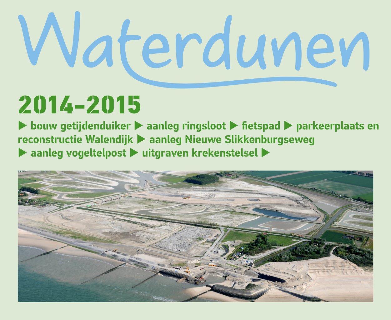Luchtfoto Waterdunen 2014 en werkzaamheden 2014 en 2015