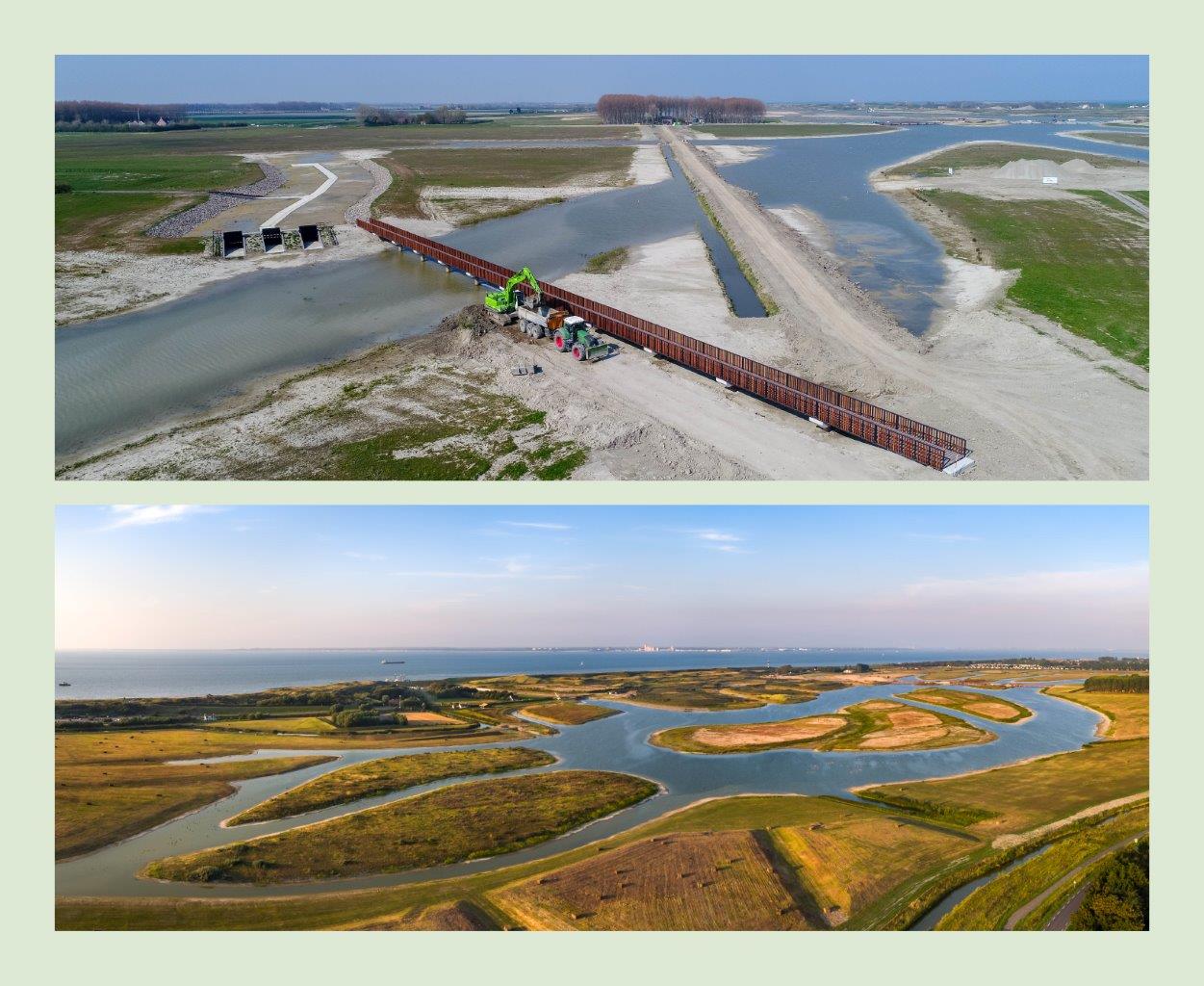 Dronebeelden Waterdunen en detail middenpad