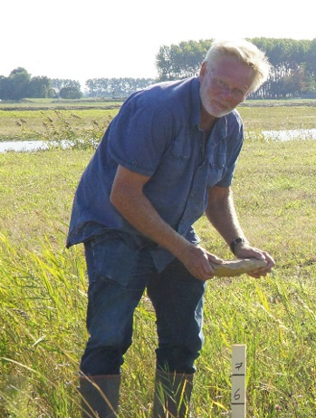 Jeroen de Maat in het veld