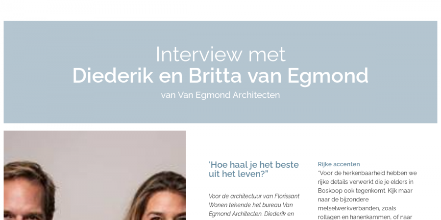 Interview architect - Florissant Wonen